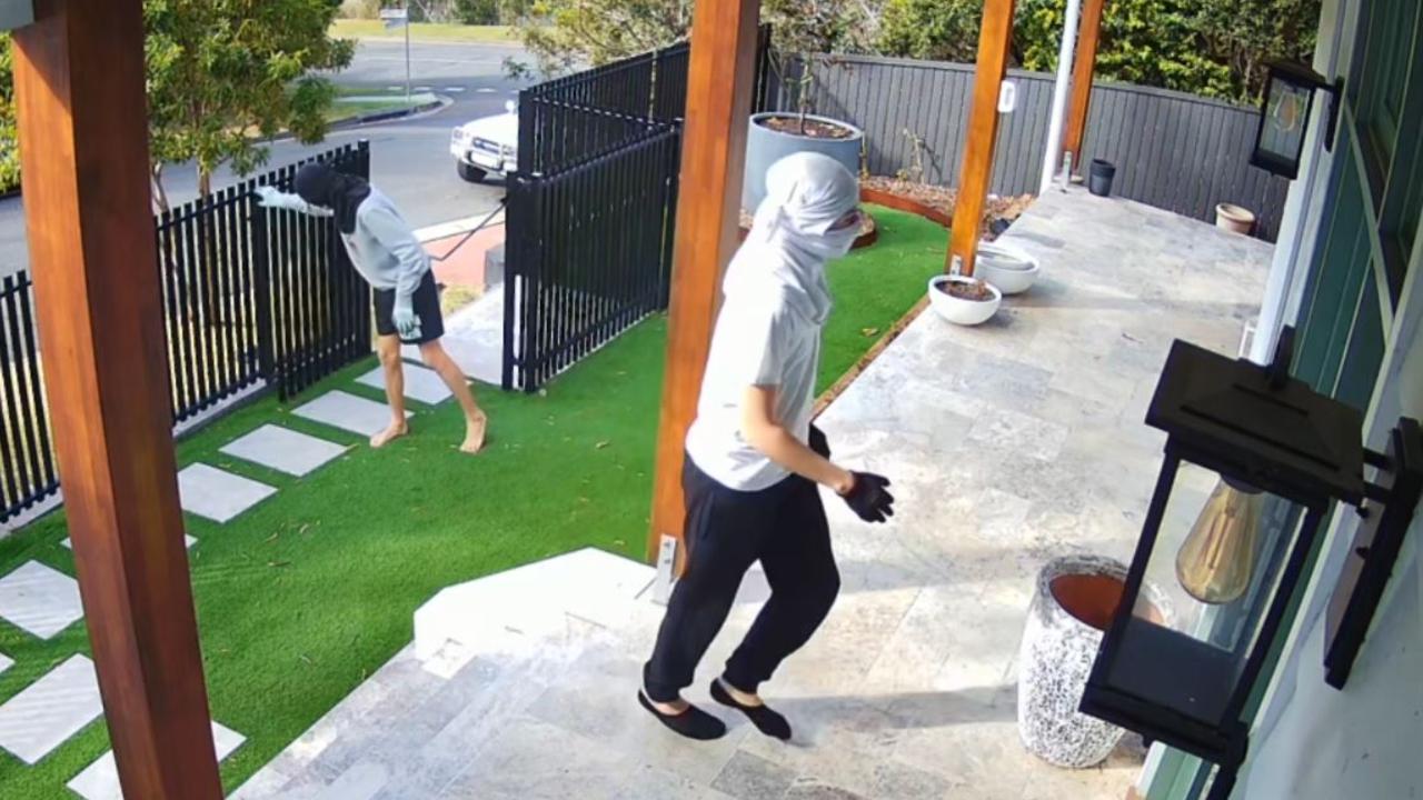 File picture: A still from a home owner's CCTV in Bulimba.