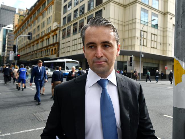 Commonwealth Bank CEO Matt Comyn arrives at the Royal Commission into Misconduct in the Banking, Superannuation and Financial Services Industry in Sydney, Monday, November 19, 2018. (AAP Image/Joel Carrett) NO ARCHIVING