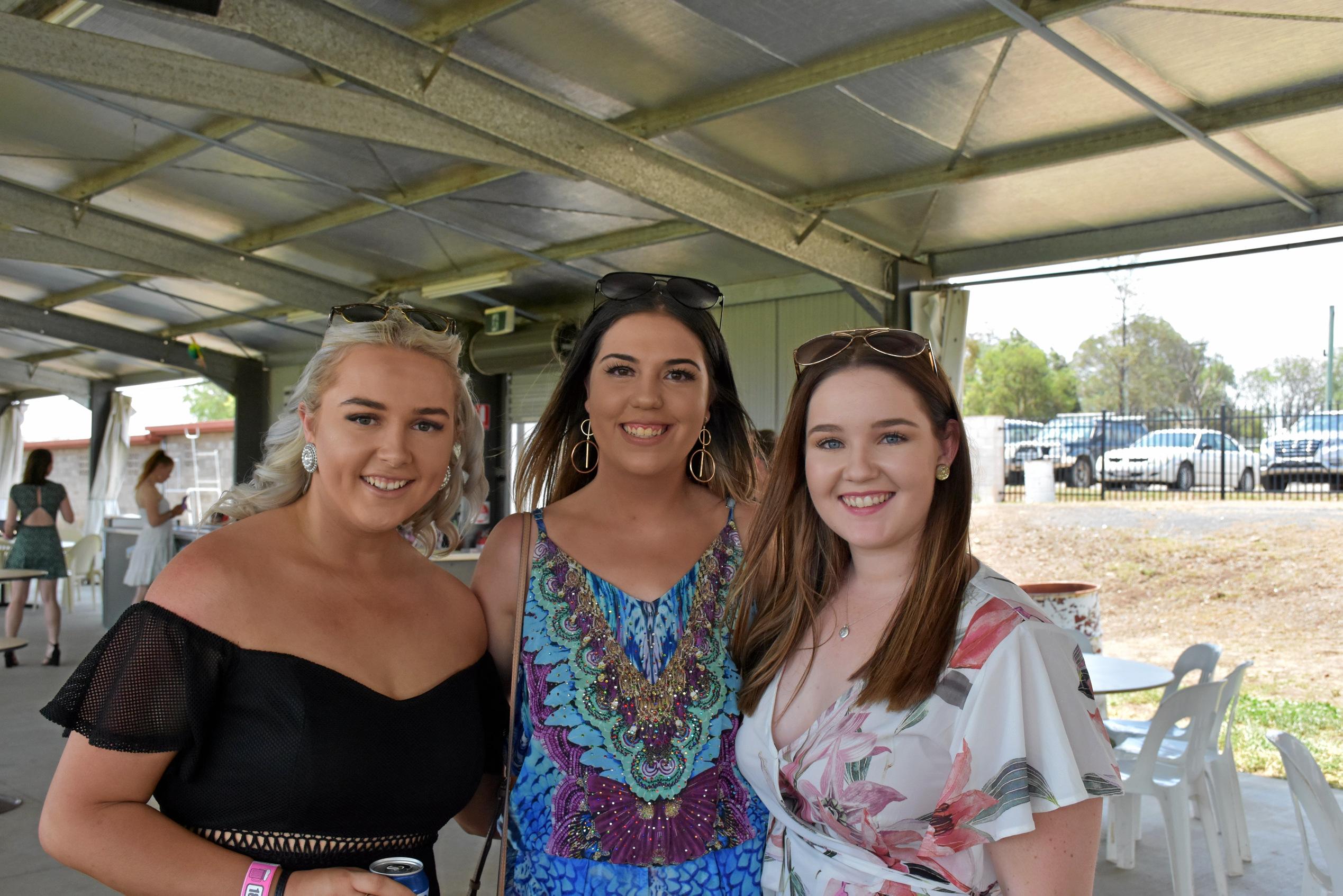 Darey Liesegang, Larissa Owens and Tielah Morrison. Picture: Emily Clooney