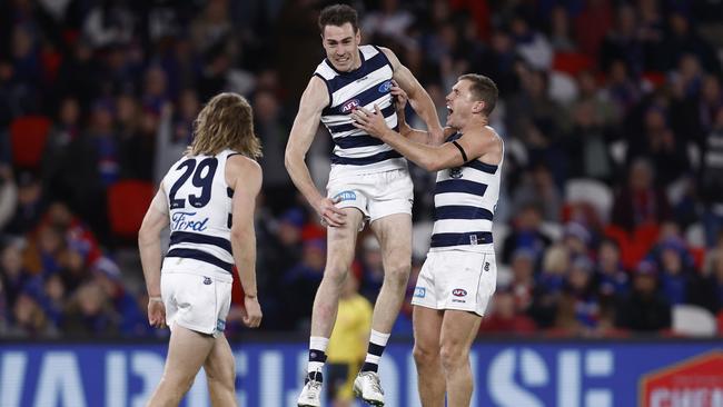 Jeremy Cameron is having a great season rot he Cats. Picture: Getty Images