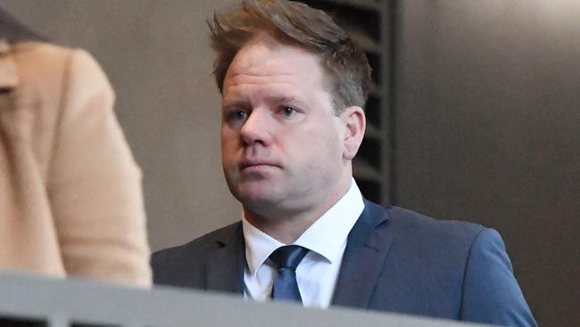 Nick Stevens entering the Melbourne Magistrates Court this week. Picture: AAP Image/James Ross