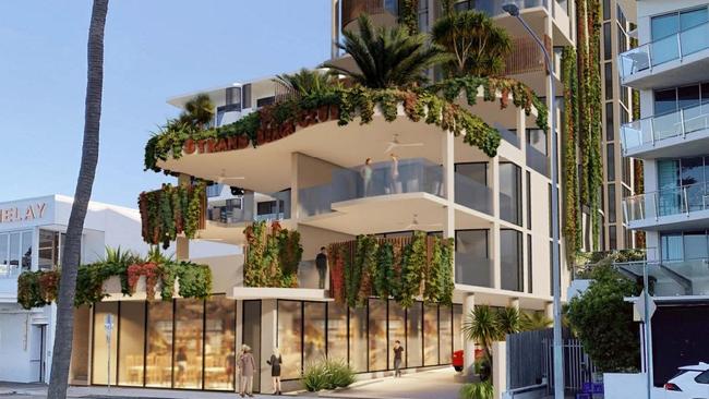 The restaurant and unit project planned for 71 The Strand. Photo: Warburton Investments