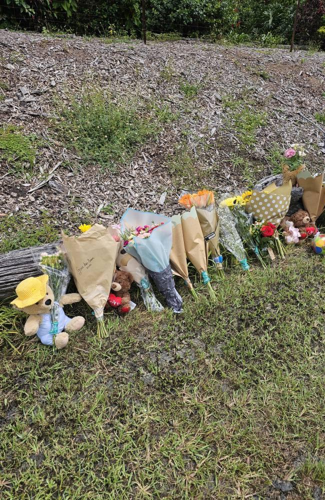 Flowers have been laid at the site of the Ransome crash.