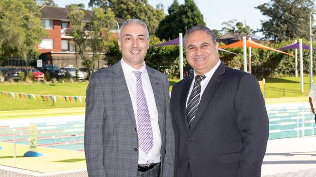 Cumberland Mayor Steve Christou (left) says he wants the region to open as soon as possible. Picture: Monique Harmer