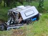 Man dead, woman seriously injured in Bruce Hwy caravan carnage