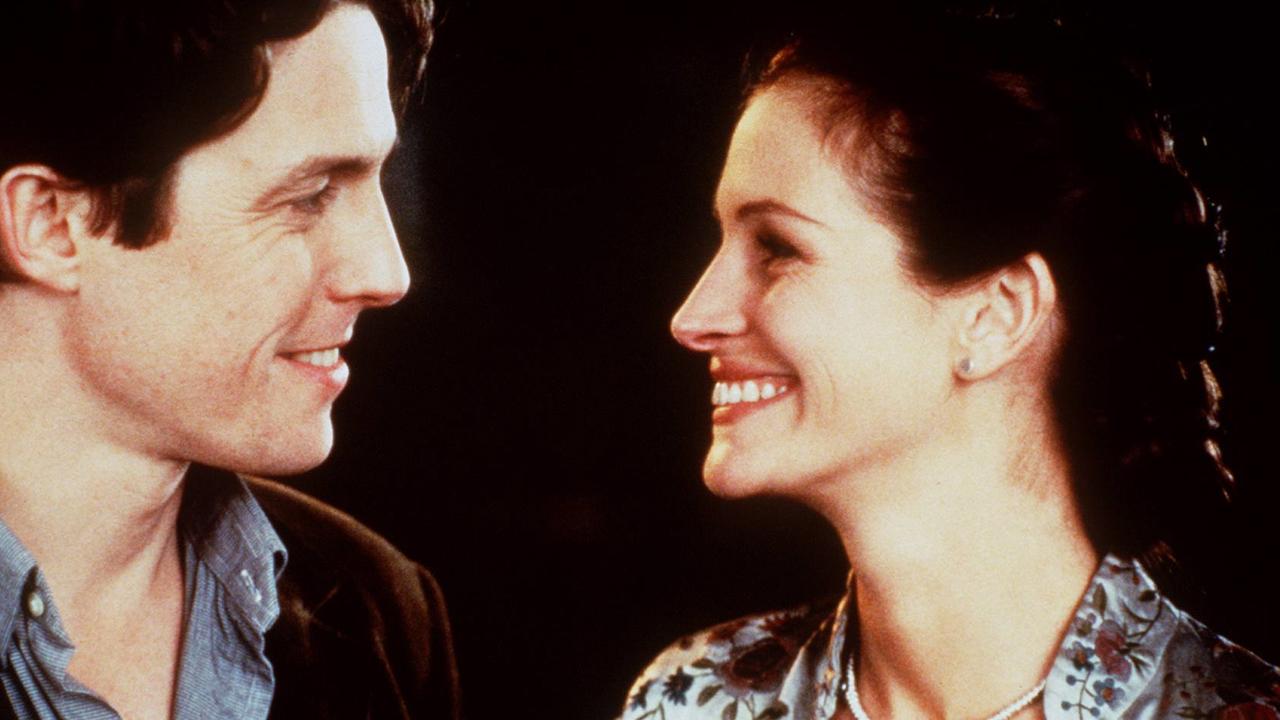 Hugh Grant and Julia Roberts in Notting Hill. Picture: Advertiser Library