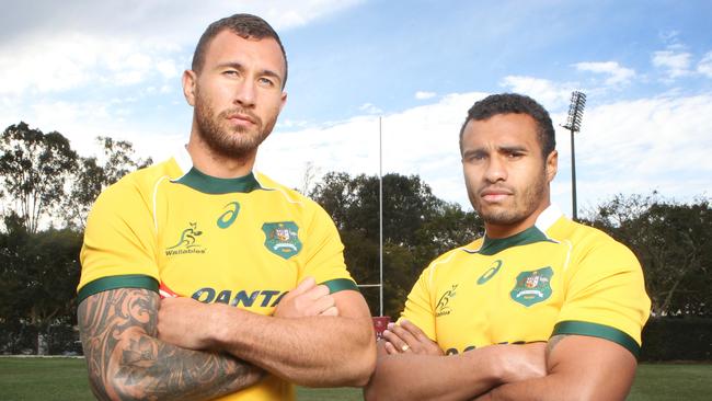 Quade Cooper and Will Genia are set for a reunion. Picture: Steve Pohlner