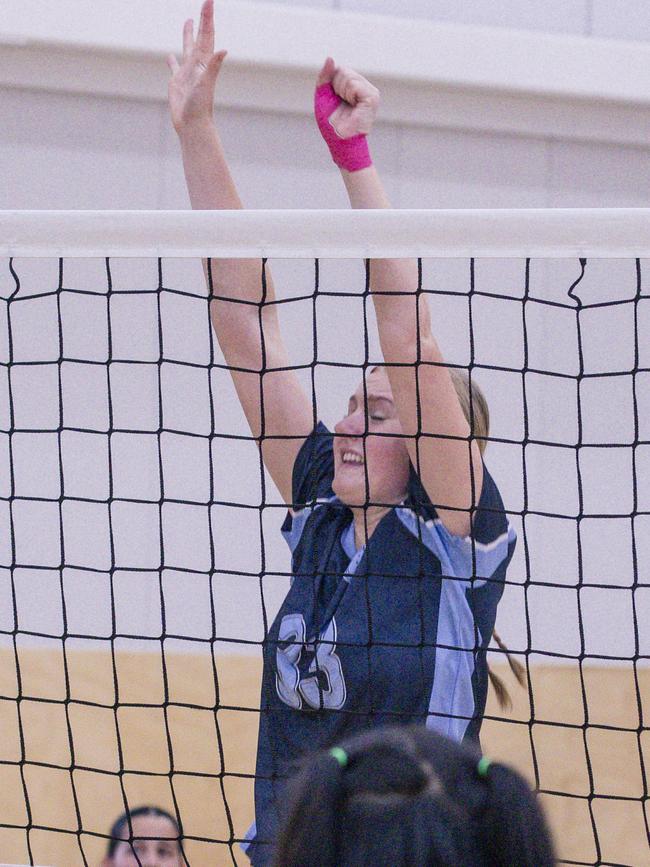 The Australian Volleyball Schools Cup is being played at the Gold Coast Sports and Leisure Centre in Carrara. Picture: Glenn Campbell