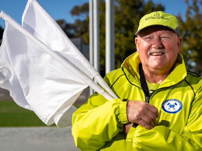 Alan Aylward defied the odds and returned to the footy field. Photo: Brendan MCCarthy