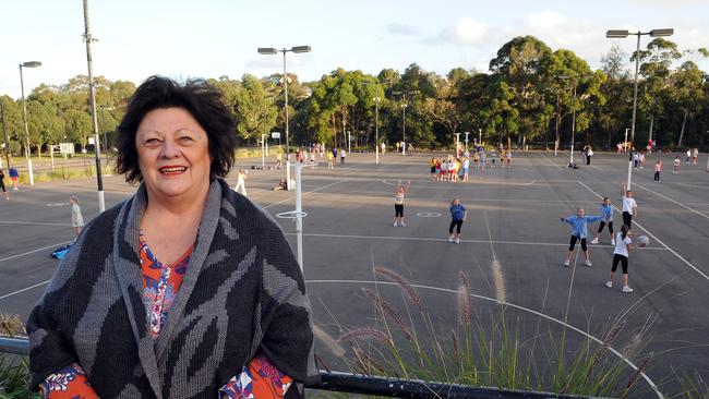 Toni Field, pictured at the Willoughby netball courts.