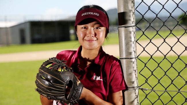 FNQ softballer Hirari Kurihara will be a player to watch at the state titles. .PICTURE: STEWART MCLEAN