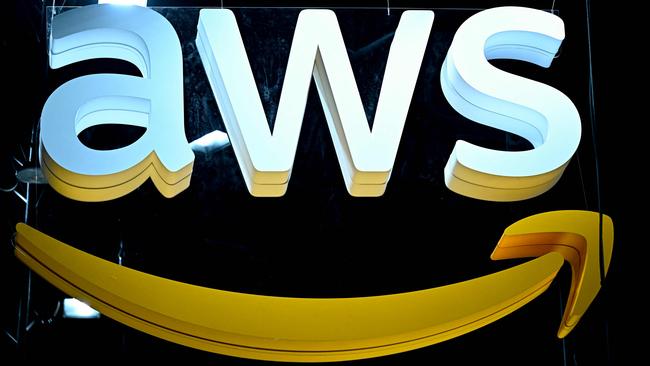 Amazon’s AWS unit accounted for 60 per cent of the company’s earnings. Picture: AFP