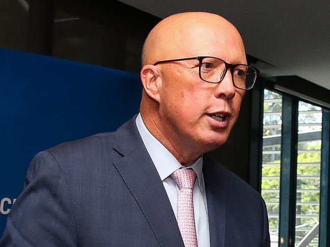 SYDNEY, AUSTRALIA : NewsWire Photos - JANUARY 21 2025;  The Leader of the Opposition Peter Dutton is in West Ryde, and makes a speech at the Liberal Party Rally in support of Bennelong, Parramatta. Picture: NewsWire/ Gaye Gerard