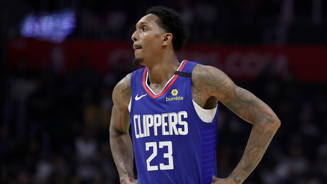 Los Angeles Clippers guard Lou Williams will miss at least two NBA restart games while serving a 10-day quarantine after improperly extending a family emergency leave . (Photo by Katelyn Mulcahy / GETTY IMAGES NORTH AMERICA / AFP)