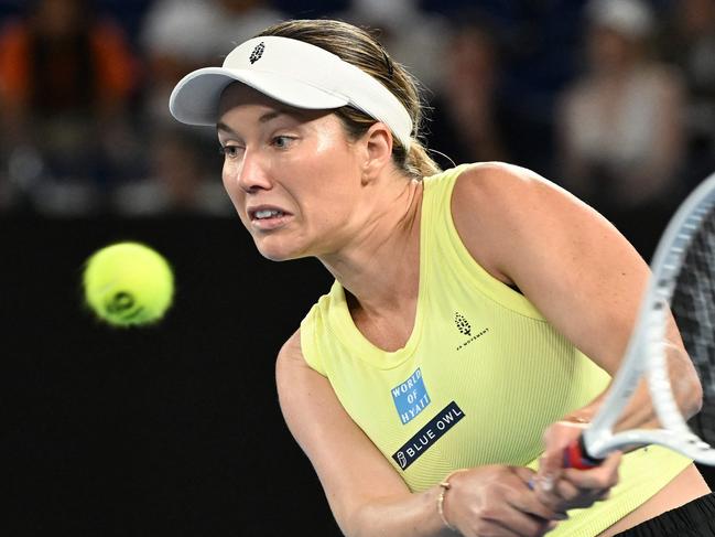 Collins made plenty of headlines in her time at the Australian Open this year. Picture: AFP