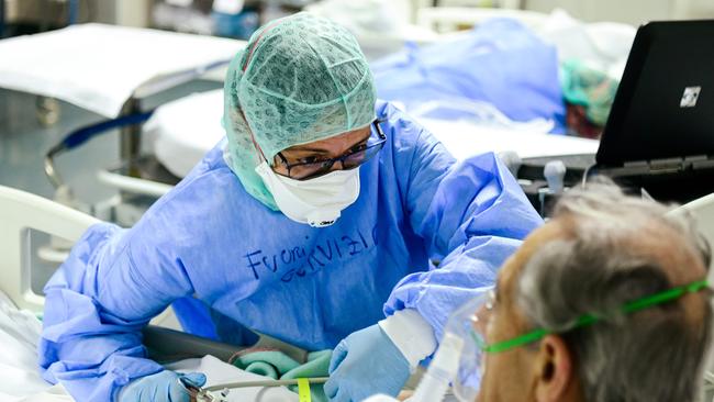 A coronavirus ward in Italy. Picture: AFP