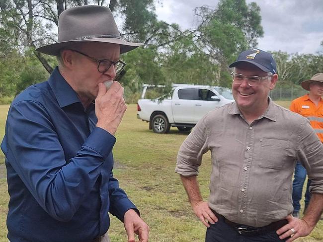 Prime Minister Anthony Albanese and Senator Murray Watt. Picture: Kentos Komms