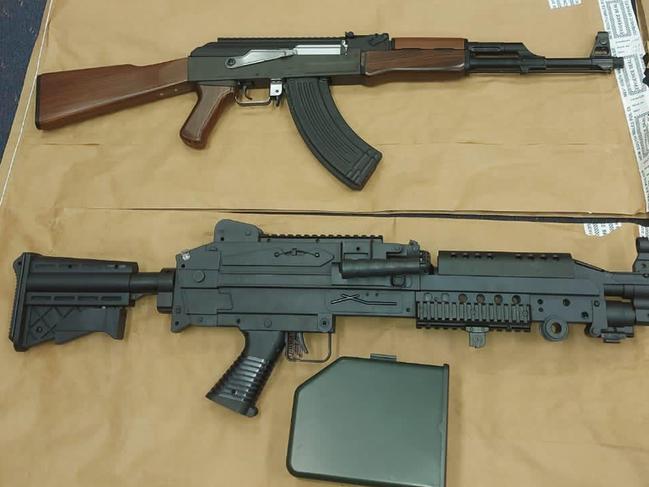 A senior corrective services officer has been charged after a number of prohibited weapons were found in his possession. Picture: NSW Police