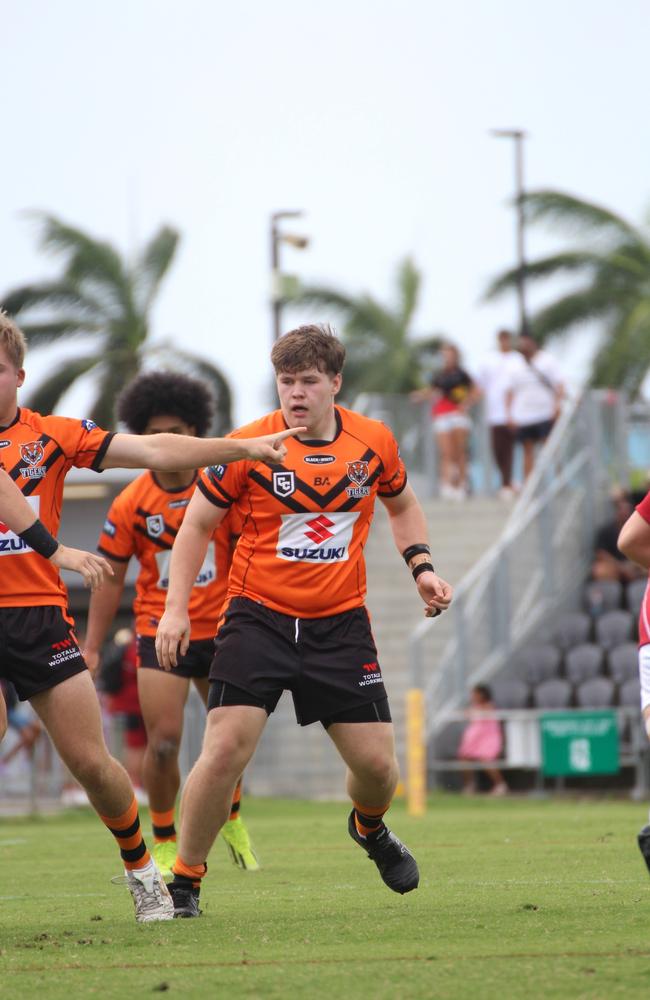 Cooper Benvenuti. Connell Cup under-17s action between the Tigers and Dolphins. Sunday, February 11, 2024.