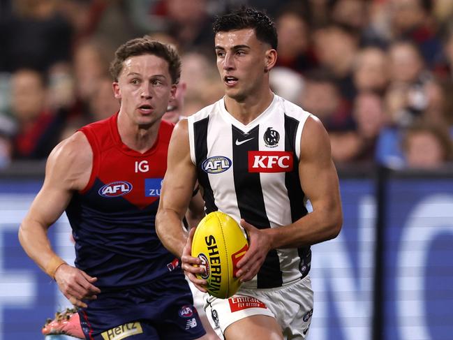 Nick Daicos pressed his Brownlow Medal claims. Picture: Darrian Traynor/Getty Images