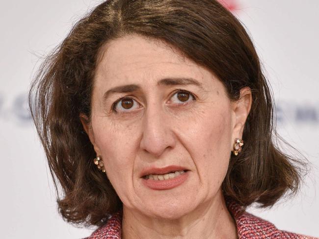 SYDNEY, AUSTRALIA - NewsWire Photos , Aug 15 2021: NSW Premier Gladys Berejiklian speaking at press conference.  Picture: NCA NewsWire / Flavio Brancaleone