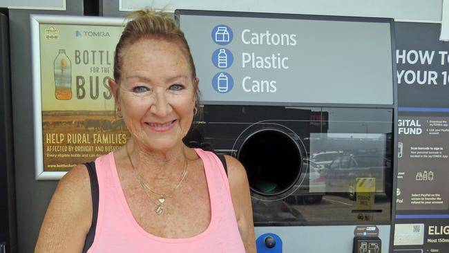 KA-CHING: Tweed Heads resident Carol Wilford has recycled her neighbours’ cans for about nine months, earning herself about $300.