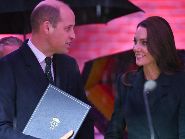 Prince William and Catherine delighted crowds with their smiles. Picture: AFP.