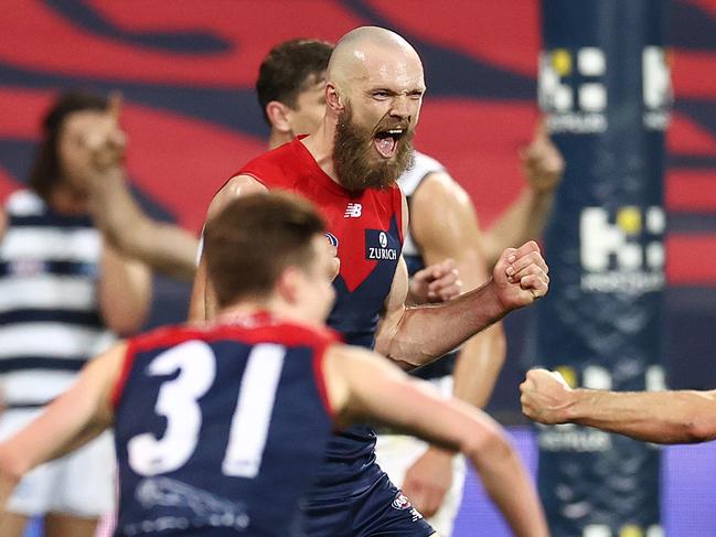 Gawn shook off his reputation for missing set shots and slotted the matchwinner. (Photo by Michael Klein)