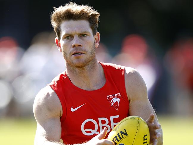 Taylor Adams during a Sydney Swans training session at Tramway oval on September 2, 2024.. Photo by Phil Hillyard (Image Supplied for Editorial Use only - **NO ON SALES** - Â©Phil Hillyard )