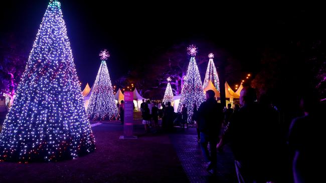 'Digital Christmas Forest' at the Royal Botanic Gardens on December 09, 2022 (Photo by Lisa Maree Williams/Getty Images)