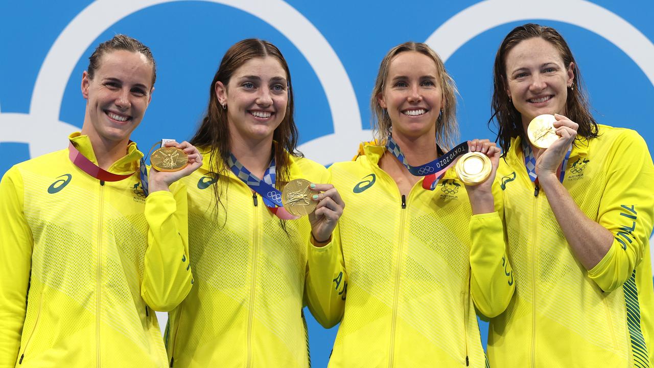 Women’s 4x100m freestyle team takes gold and world record at Tokyo