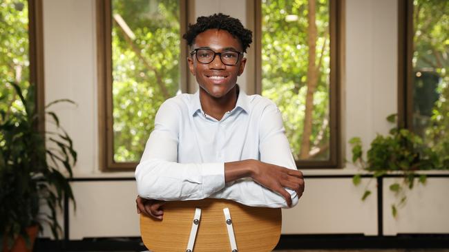 HSC First in Course recipient Andrew Malcolm (Maths Standard 2). Picture: Richard Dobson