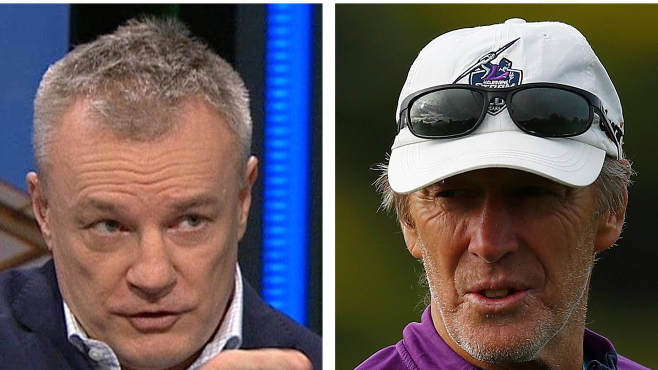 Craig Bellamy has hit back at Paul Kent and the NRL referees boss over a controversial hit.