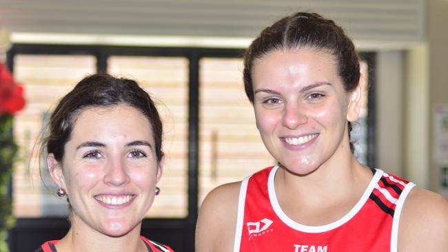 Sharni Lennox and Tianna Previtera at the 2020 Laurie's Love Row for a Cure.