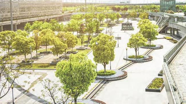 A visual of Cairns Regional Council’s plans to turn the showgrounds and Barlow Park into a major events precinct. Picture: supplied