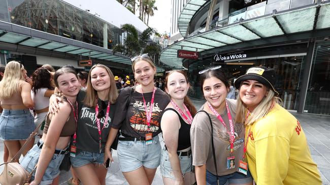 Schoolies at Surfers Paradise on The Gold Coast. Photograph: Jason O'Brien / Sunday Mail