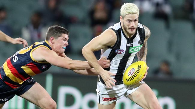 Jack Crisp has been a stunning pick up for the Magpies. Picture: Sarah Reed