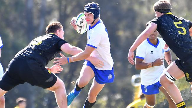 AIC First XV rugby between St Laurence's College and St Edmund's College Saturday May 27, 2023. Picture, John Gass