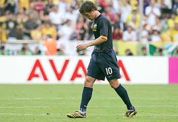 Booted ... Kewell's adidas leathers don't cut it. Pic: Reuters