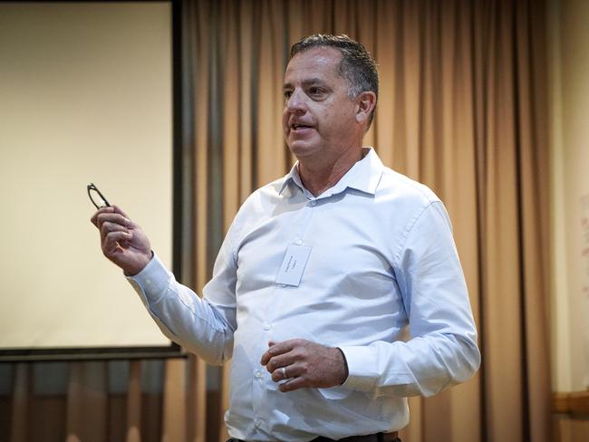 Woollam Constructions managing director Craig Percival at a think tank to revive Mackay's city centre. Picture: Heidi Petith