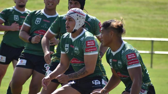 Meninga Cup semi-final action between the Ipswich Jets and Townsville Blackhawks. Saturday April 15, 2023.