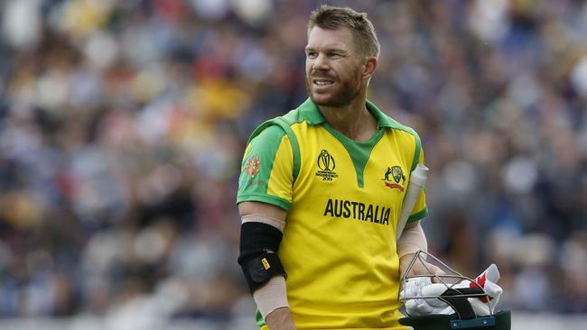 David Warner is making runs, but not yet with his usual gusto. Pic: AFP