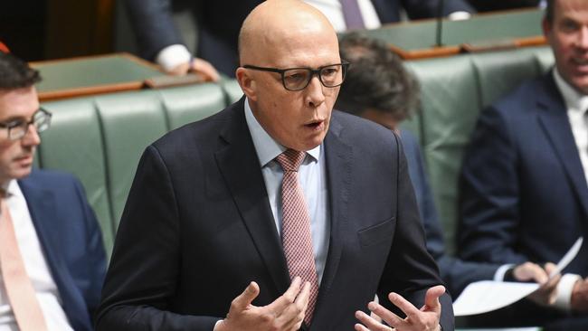 Leader of the Opposition Peter Dutton. Picture: NCA NewsWire/Martin Ollman