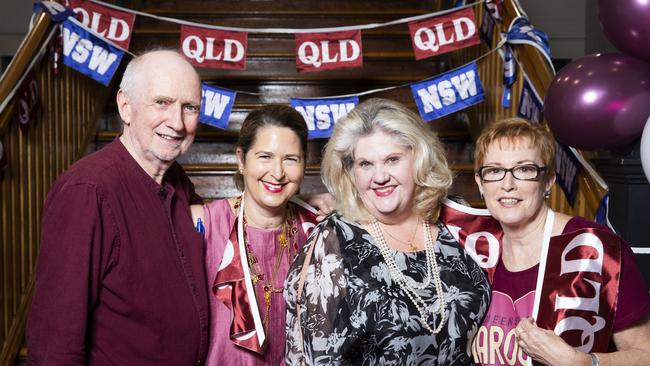 State of Origin: The Musical! Premiere, Princess Theatre Woolloongabba. Hugh Lunn, Amanda Talbot, Jan Black and Joan Jockel. 30.11.2019 - Picture: Renae Droop/RDW Photography