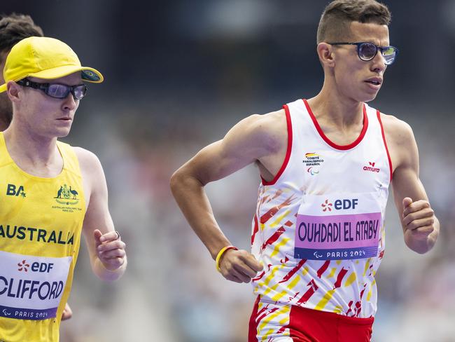 Clifford and Ouhdadi competing against each other in Paris. Picture: Tom Weller/VOIGT/GettyImages