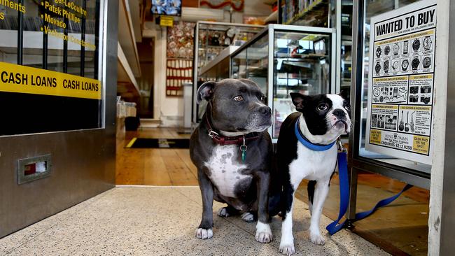 Buck and Tina at King Pawn Pawnbroker. Picture: Mike Burton