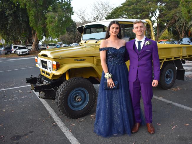 Kalea Stanley and Ty Murphy at Mirani State High School formal at Ocean International on September 8, 2023. Photo: Zoe Devenport