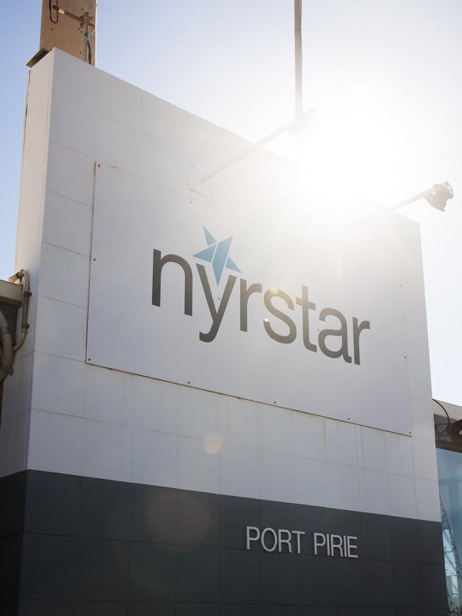 Nyrstar, which owns and is updating the Port Pirie smelter, is struggling financial with a plunging share price. Picture: Matt Loxton