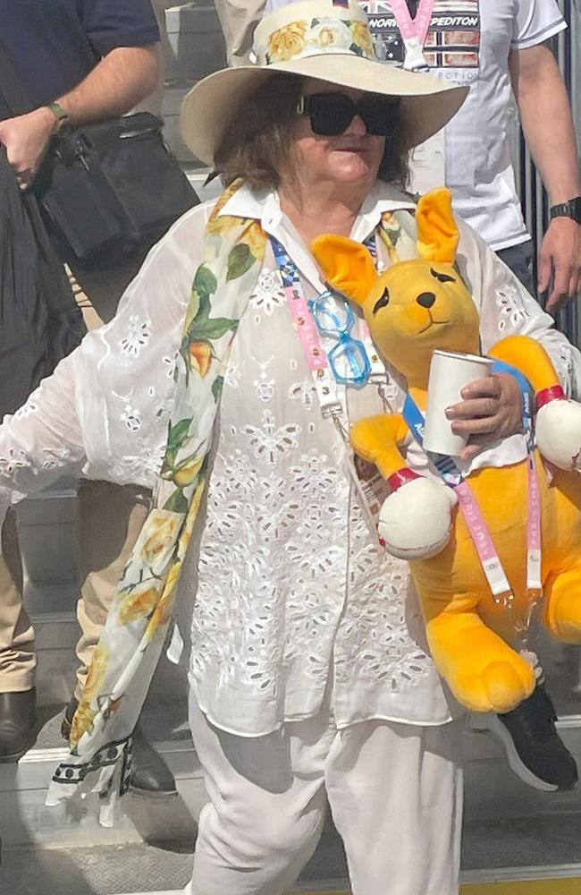 Gina Rinehart at Olympic rowing Paris 2024. Picture: John Stensholt