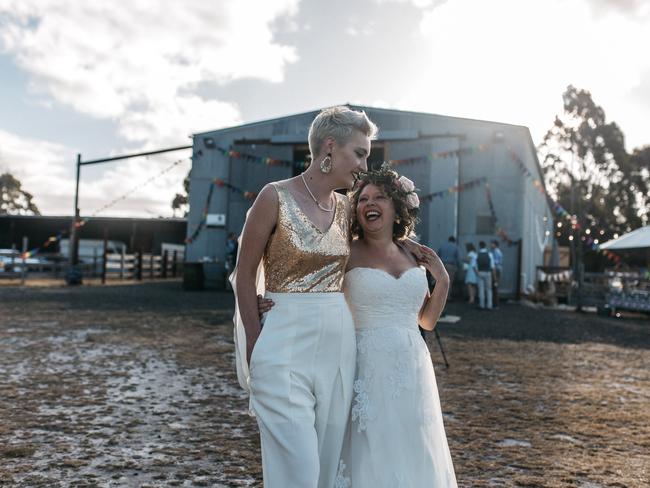 Roz Kitschke And Lainey Carmichael Tie The Knot In One Of Tasmanias